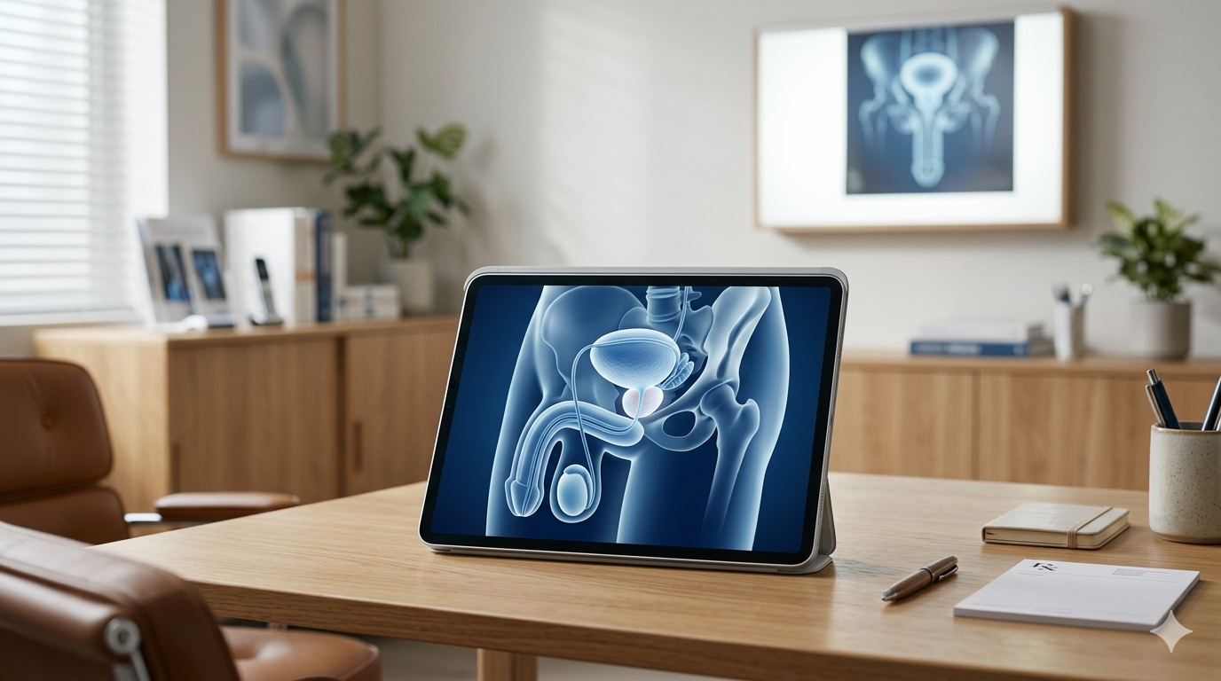 Estudio sobre curvatura peneana congénita y tamaño del pene en consulta de andrología